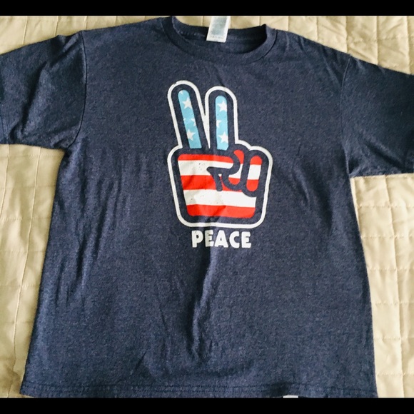 RETRO COOL PEACE LOGO TEE - Picture 4 of 7